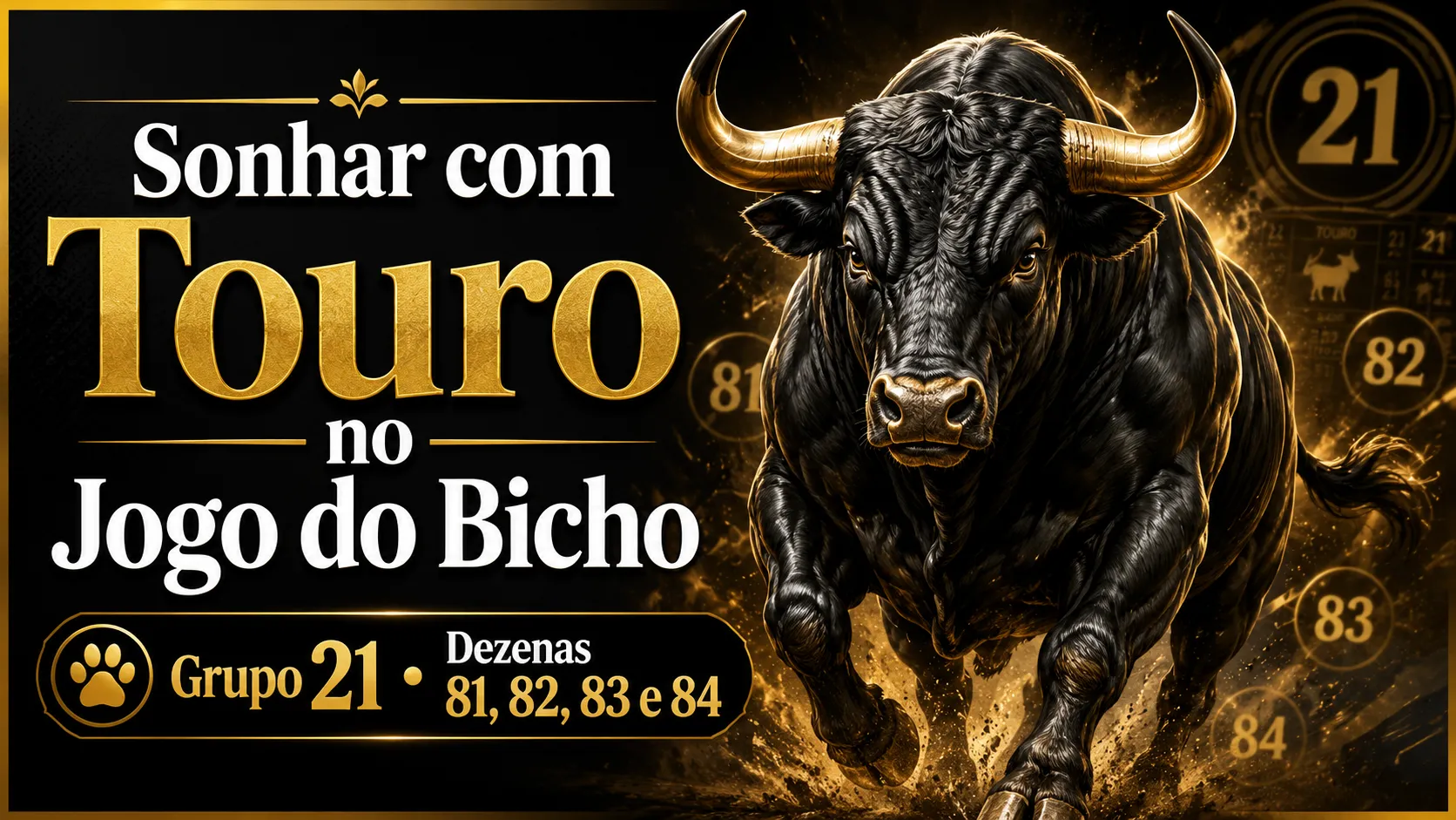 Sonhar com Touro no Jogo do Bicho