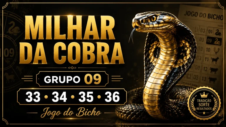 milhar da Cobra no jogo do bicho